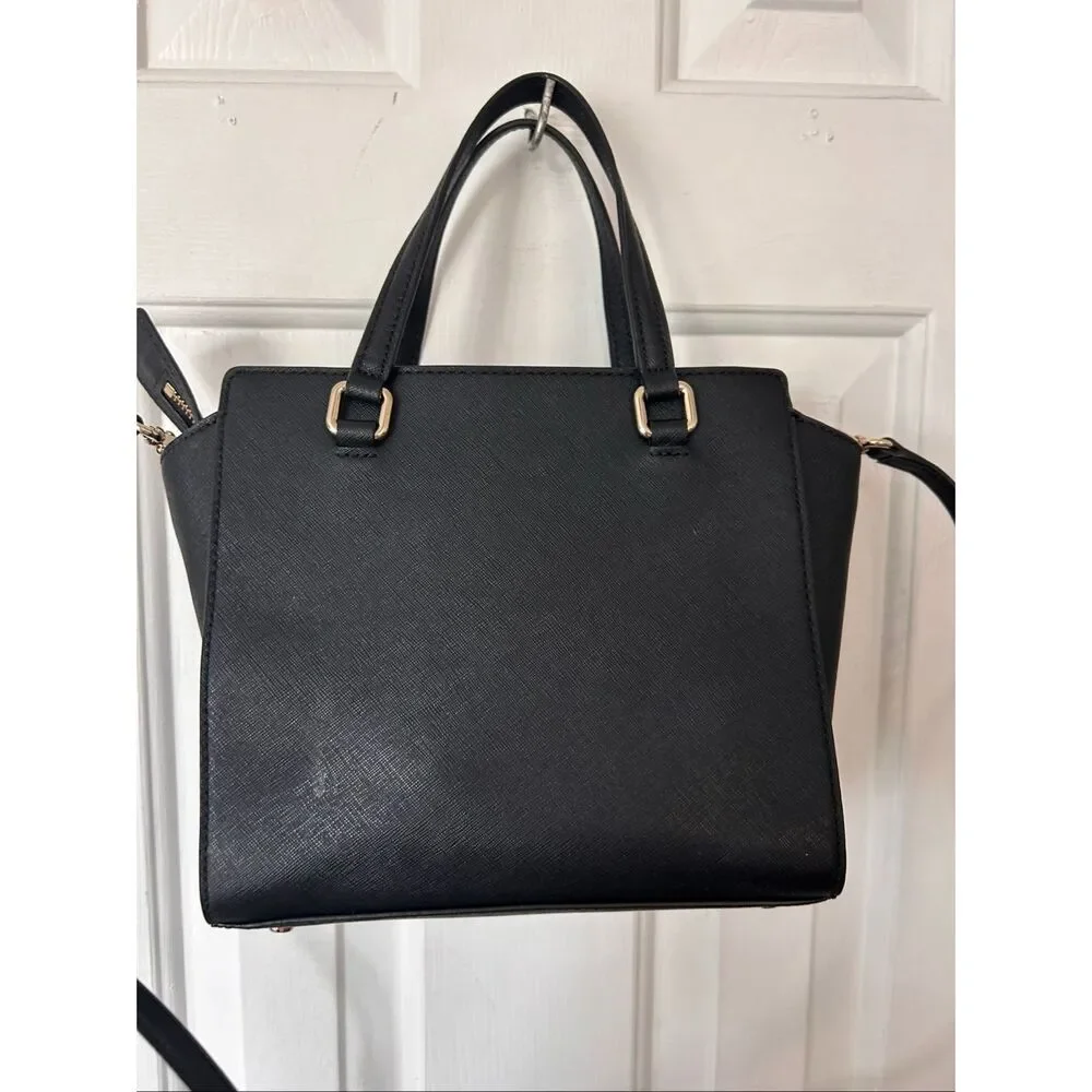 Kate Spade Laurel Way Jeweled Small Hadlee Black Satchel & Crossbody